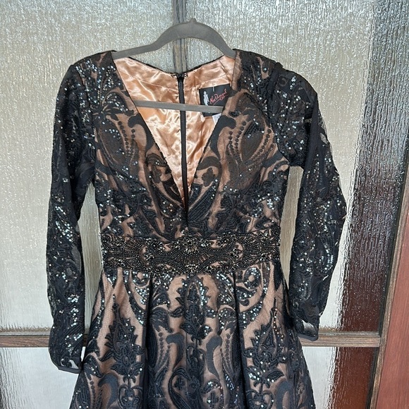 Mac Duggal SEQUIN EMBELLISHED A-LINE COCKTAIL DRESS size 4 New $598 sold out - Picture 9 of 14